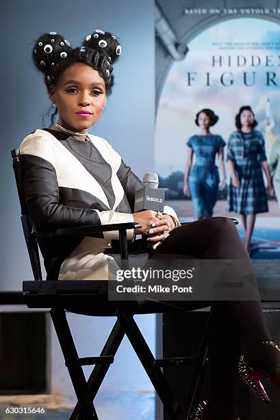 Janelle Monae attends Build Series to discuss the film 'Hidden Figures' at AOL HQ on December 20, 2016 in New York City.