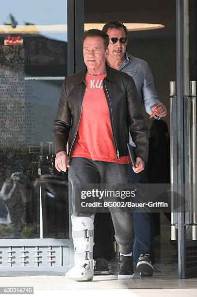 Arnold Schwarzenegger is seen on December 20, 2016 in Los Angeles, California.