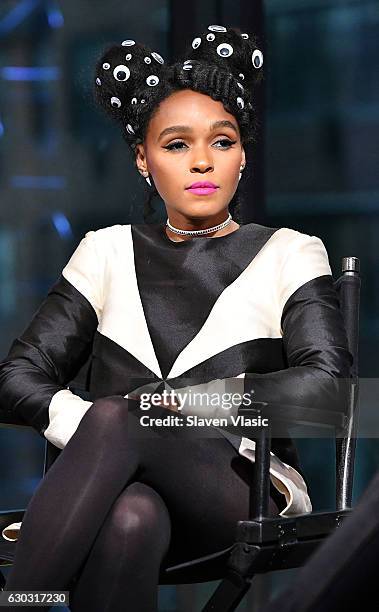 Singer/actress Janelle Monae visits AOL BUILD to discuss the film "Hidden Figures" at AOL HQ on December 20, 2016 in New York City.