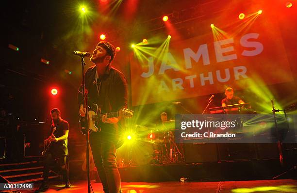 James Arthur performs on stage at Koko on December 20, 2016 in London, United Kingdom.
