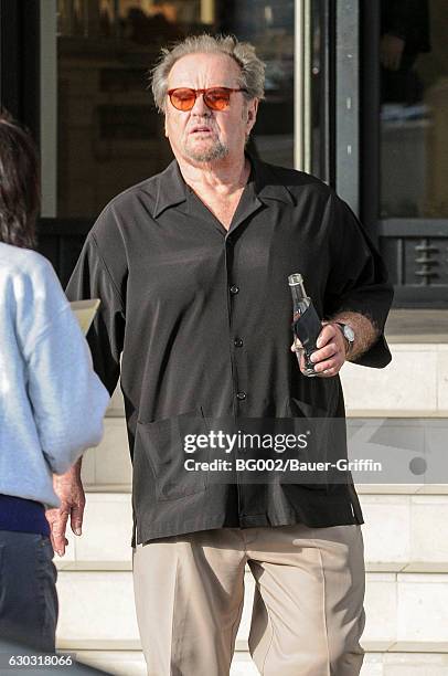 Jack Nicholson is seen on December 20, 2016 in Los Angeles, California.