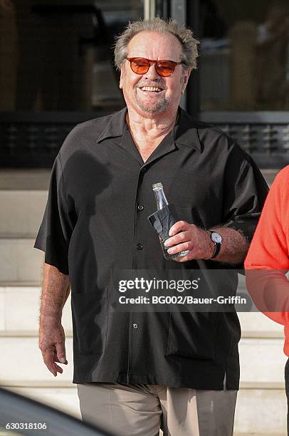 Jack Nicholson is seen on December 20, 2016 in Los Angeles, California.