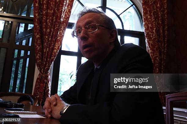 Russian Ambassador to Indonesia, Mikhail Galuzin, during a press conference in relation to the assassination of Russian ambassador, Andrey Karlov, in...