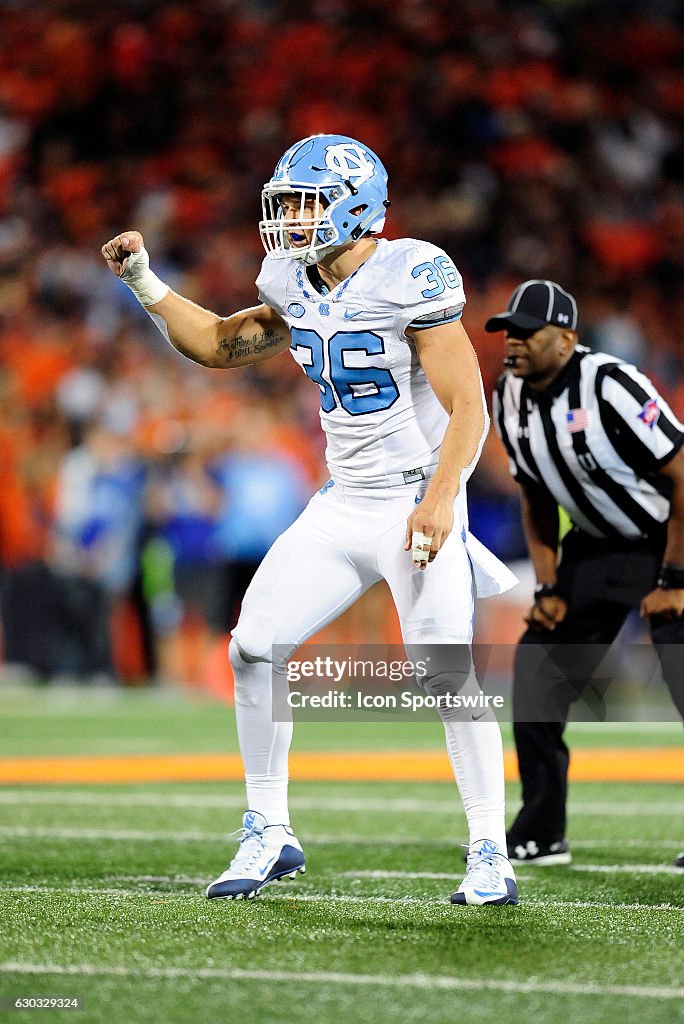 NCAA FOOTBALL: SEP 10 North Carolina at Illinois
