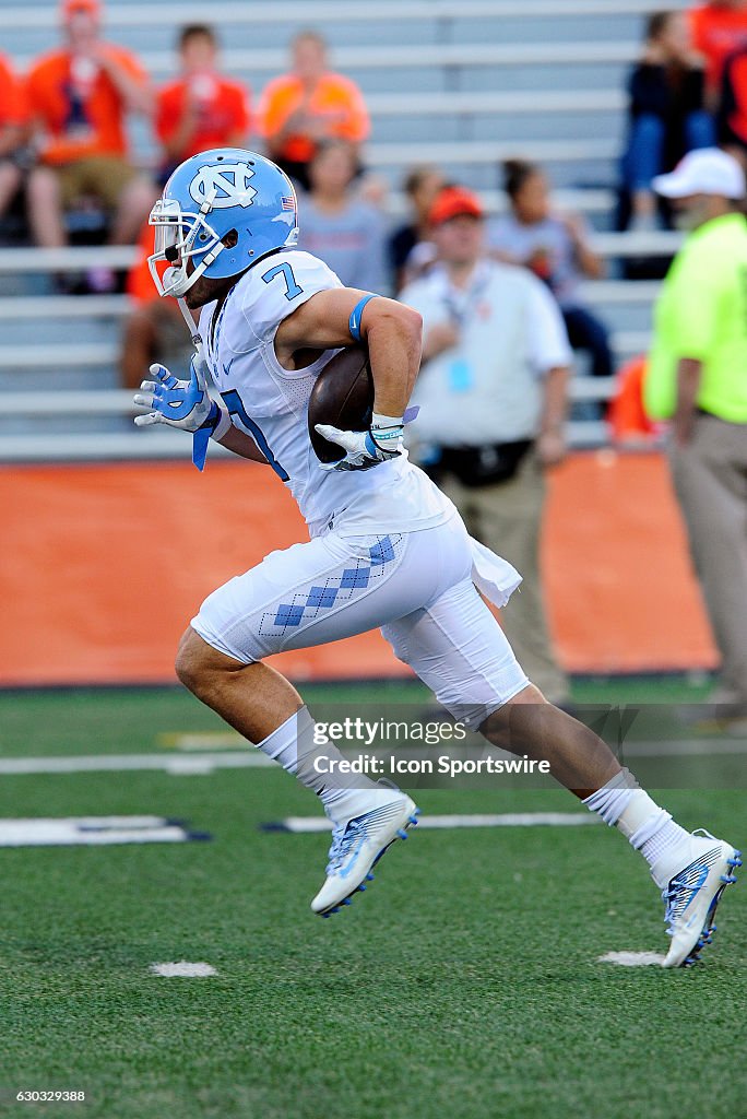 NCAA FOOTBALL: SEP 10 North Carolina at Illinois