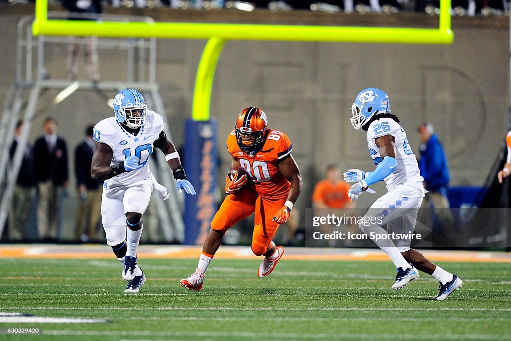 NCAA FOOTBALL: SEP 10 North Carolina at Illinois