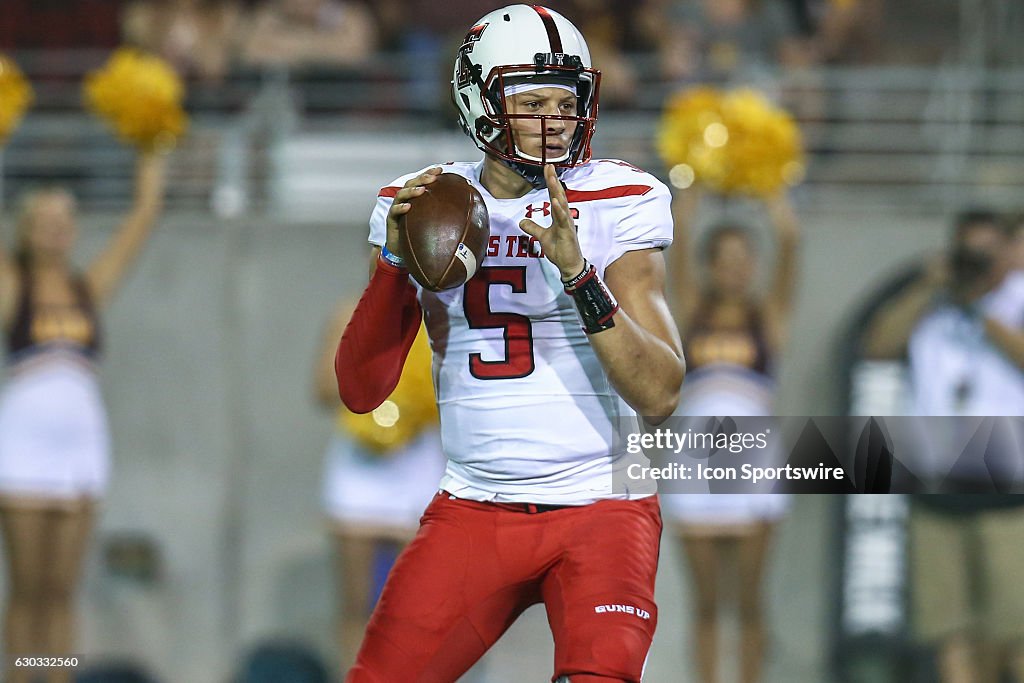 NCAA FOOTBALL: SEP 10 Texas Tech at Arizona State