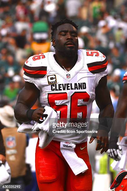 Cleveland Browns Linebacker Demario Davis [17800] during a National Football League game between the Cleveland Browns and the Philadelphia Eagles at...