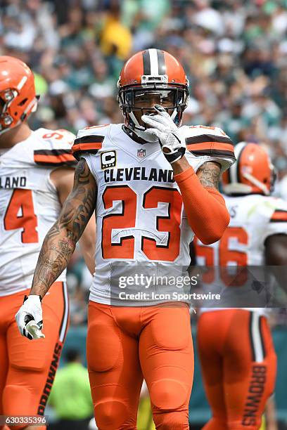 Cleveland Browns Cornerback Joe Haden [4875] during a National Football League game between the Cleveland Browns and the Philadelphia Eagles at...