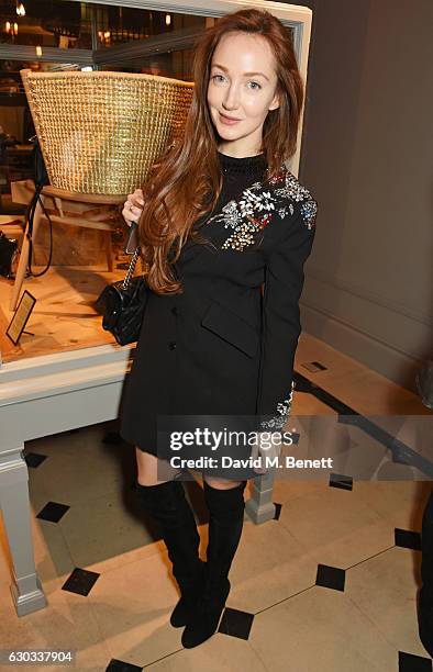 Olivia Grant attends the live reading event hosted by Burberry with Pin Drop at Thomas's, Burberry's all-day British Cafe located on 5 Vigo Street,...