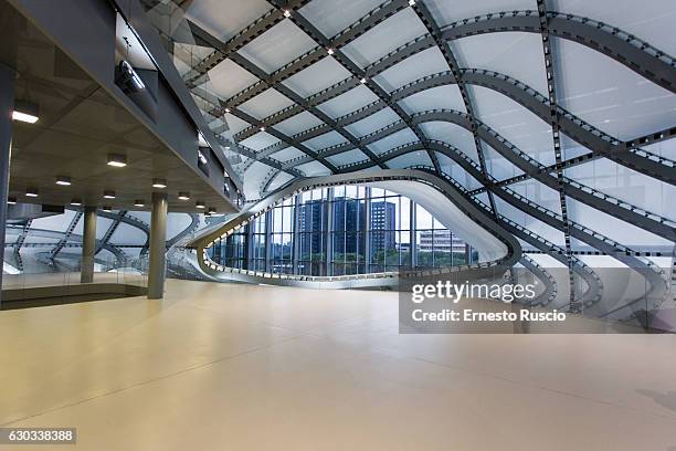 General view of 'Nuvola' Convention Centre designed by Italian architect Massimiliano Fuksas and owned by Eur Spa on December 20, 2016 in Rome, Italy.