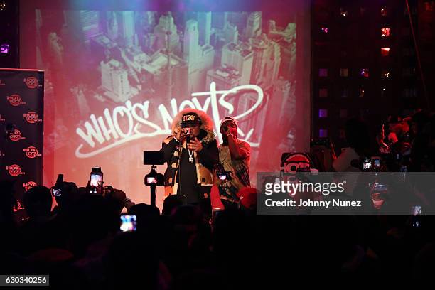 Fred The Godson and Jaquáe perform at Who's Next? with Phresher at S.O.B.'s on December 20, 2016 in New York City.