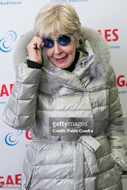 Spanish actress Concha Velasco delivers The GAES Grandfather of the Year Award on December 21, 2016 in Madrid, Spain.