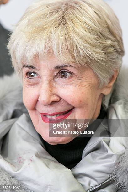 Spanish actress Concha Velasco delivers The GAES Grandfather of the Year Award on December 21, 2016 in Madrid, Spain.