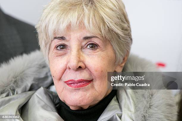 Spanish actress Concha Velasco delivers The GAES Grandfather of the Year Award on December 21, 2016 in Madrid, Spain.