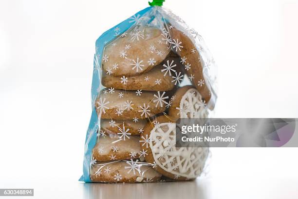 Home-made cookies are seen with icing. In Poland where over 90 per cent of the population is Catholic Christmas the biggest festive season of the...