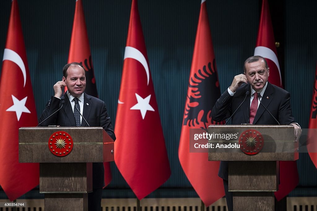 Albanian President Nishani in Ankara