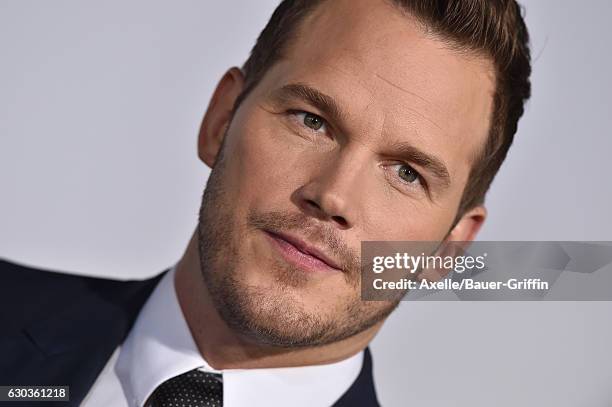 Actor Chris Pratt arrives at the premiere of Columbia Pictures' 'Passengers' at Regency Village Theatre on December 14, 2016 in Westwood, California.