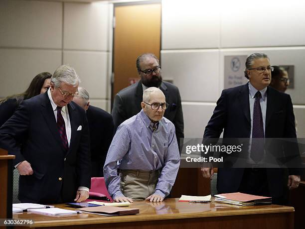 Real estate heir Robert Durst appears in the Airport Branch of the Los Angeles County Superior Court with attorneys Dick DeGuerin David Z. Chesnoff...