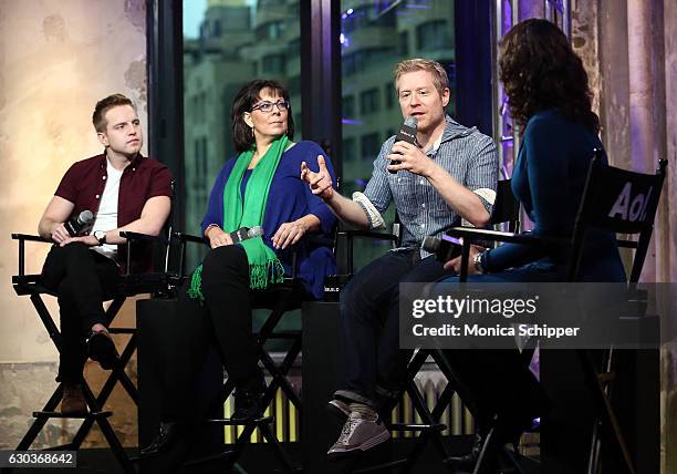 Tyler Mount, Christine Pedi and Anthony Rapp speak with Ruthie Fierberg at Build Presents Anthony Rapp, Tyler Mount & Christine Pedi & Playbill...