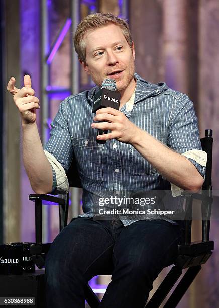 Anthony Rapp speaks at Build Presents Anthony Rapp, Tyler Mount & Christine Pedi & Playbill Discussing "Broadway Con" at AOL HQ on December 21, 2016...