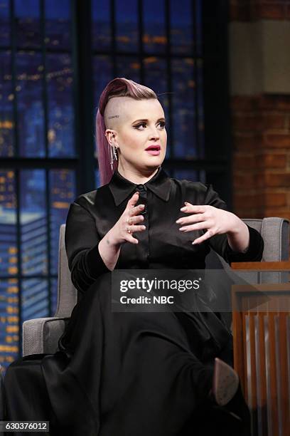 Episode 466 -- Pictured: TV Personality Kelly Osbourne during an interview on December 21, 2016 --