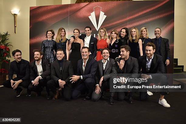 Actor attend the party for the series final of 'Galerias Velvet' at Continental hotel on December 21, 2016 in Madrid, Spain.