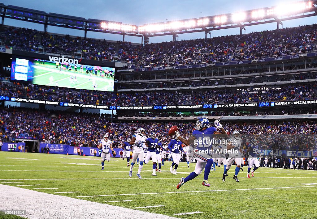 Detroit Lions v New York Giants