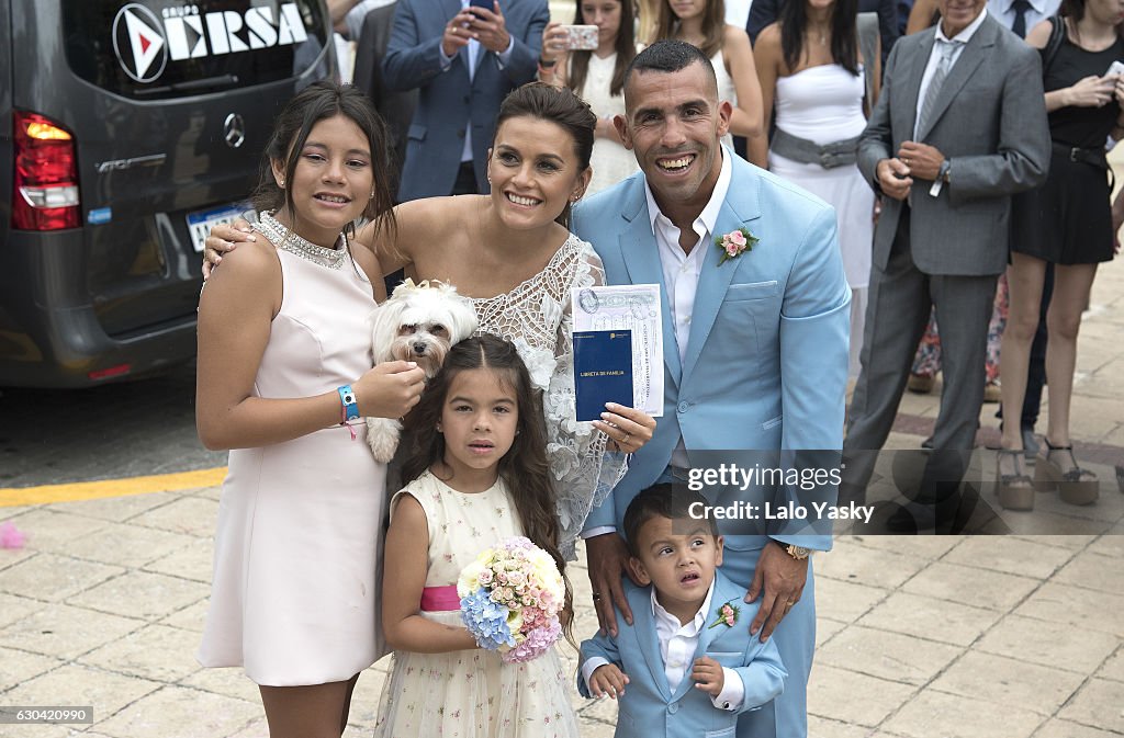 Civil Wedding Of Carlos Tevez And Vanesa Mansilla