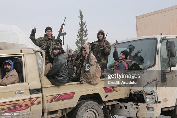 Convoy, evacuating civilians and opposition group members who left east Aleppo that had been under siege by Assad regime and its supporter foreign...