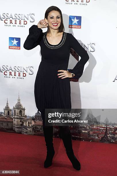 Silvia Jato attends 'Assassin's Creed' premiere at Kinepolis cinema on on December 22, 2016 in Madrid, Spain.