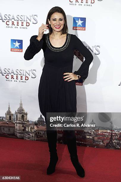 Silvia Jato attends 'Assassin's Creed' premiere at Kinepolis cinema on on December 22, 2016 in Madrid, Spain.