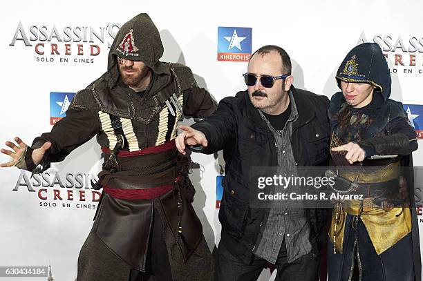 Spanish actor Carlos Areces attends 'Assassin's Creed' premiere at Kinepolis cinema on on December 22, 2016 in Madrid, Spain.