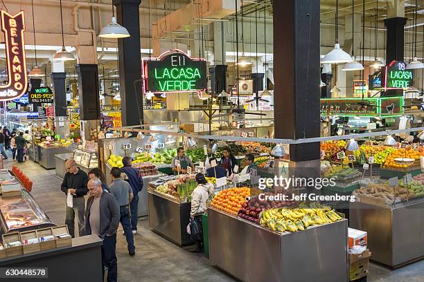 The interior of Grand Central Market.