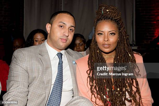Michael Sterling and actress Eva Marcille attend the 9th Annual Celebration 4 A Cause Fashion Show at King Plow Arts Center on December 22, 2016 in...