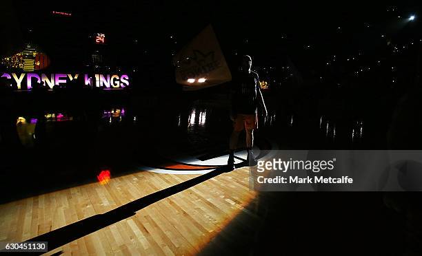 Aleks Maric of the Kings stands on the court before the round 11 NBL match between Sydney and Illawarra on December 23, 2016 in Sydney, Australia.