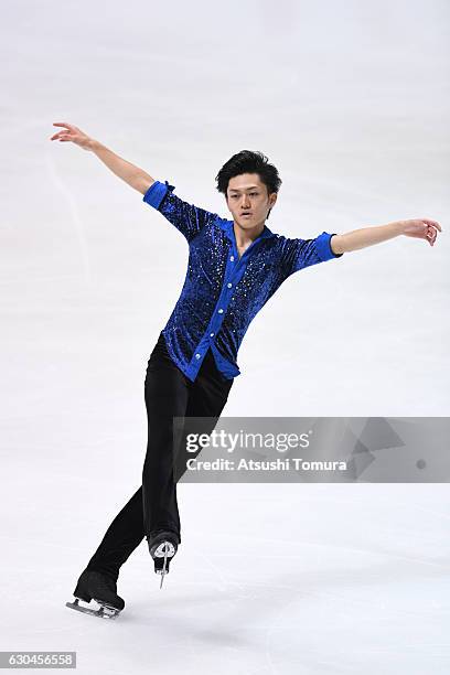 Kohei Yoshino of Japan competes in the Men short program during the Japan Figure Skating Championships 2016 on December 23, 2016 in Kadoma, Japan.