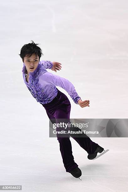Shamo Uno of Japan competes in the Men short program during the Japan Figure Skating Championships 2016 on December 23, 2016 in Kadoma, Japan.