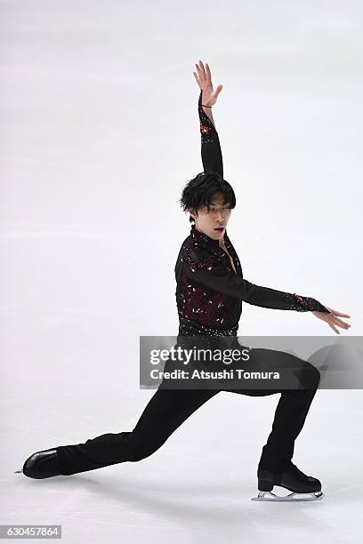 Keiji Tanaka of Japan competes in the Men short program during the Japan Figure Skating Championships 2016 on December 23, 2016 in Kadoma, Japan.