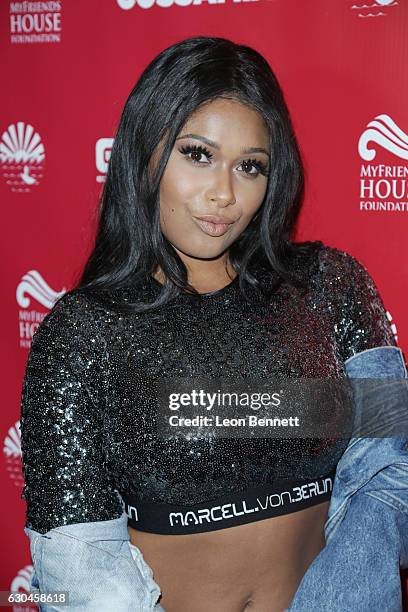 Althea Heart attends the Haute Holiday 2nd Annual Shoe And Toy Drive at CossaMia on December 22, 2016 in Hollywood, California.