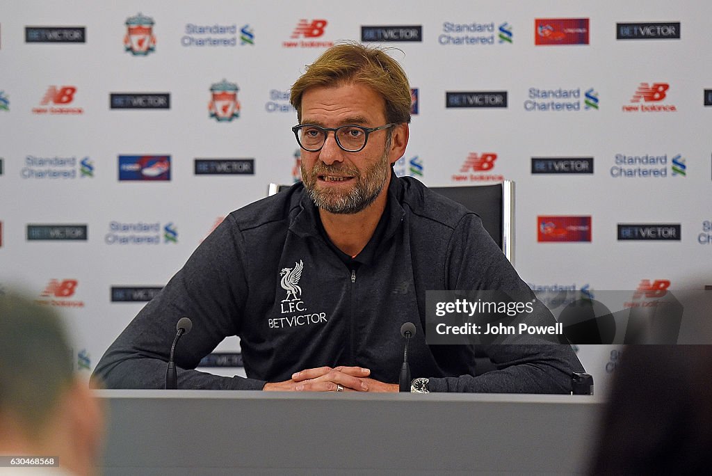 Jurgen Klopp Gives Press Conference