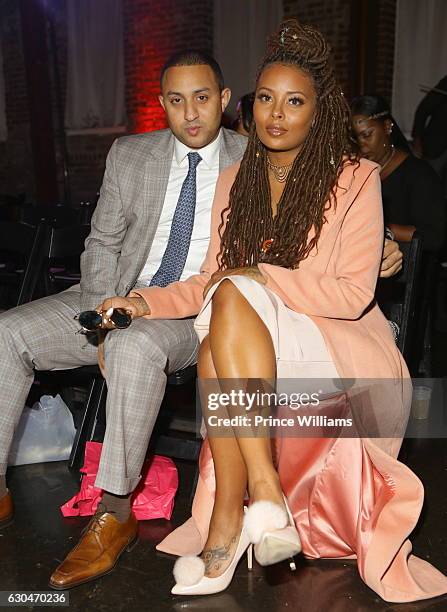 Michael Sterling and Eva Marcille attend the 9th Annual Celebration 4 Cause at King Plow Arts Center on December 22, 2016 in Atlanta, Georgia.