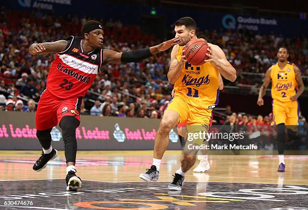 Kevin Lisch of the Kings in action during the round 11 NBL match between Sydney and Illawarra on December 23, 2016 in Sydney, Australia.