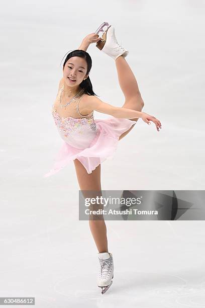Marin Honda of Japan competes in the Ladies short program during the Japan Figure Skating Championships 2016 on December 24, 2016 in Kadoma, Japan.