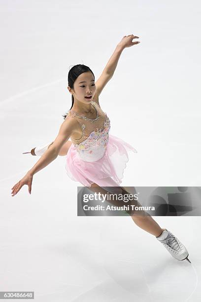 Marin Honda of Japan competes in the Ladies short program during the Japan Figure Skating Championships 2016 on December 24, 2016 in Kadoma, Japan.