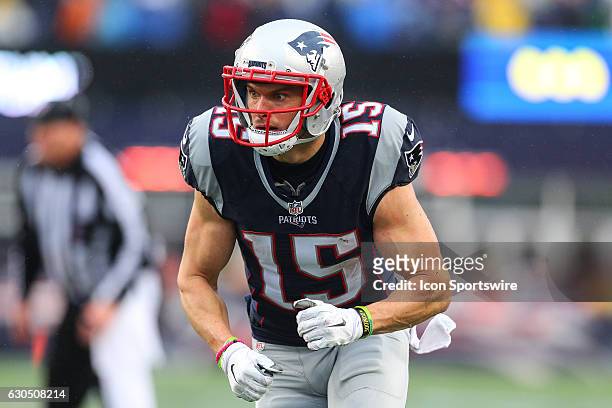 New England Patriots wide receiver Chris Hogan during the National Football League game between the New England Patriots and the New York Jets on...