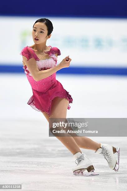 Marin Honda of Japan competes in the Ladies free skating during the Japan Figure Skating Championships 2016 on December 25, 2016 in Kadoma, Japan.