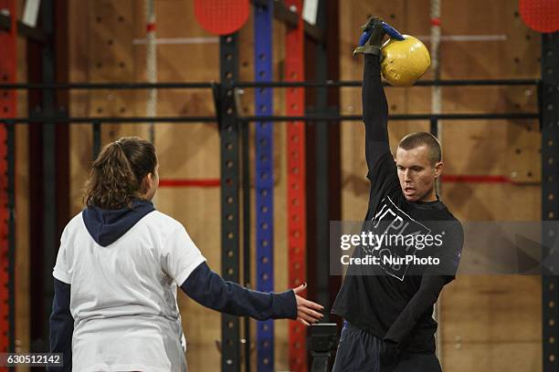 The final competition of &quot;Heroes&quot; cross-fit challenge in Kiev December 24, 2016 fifteen of the former Ukrainian soldiers - who have become...