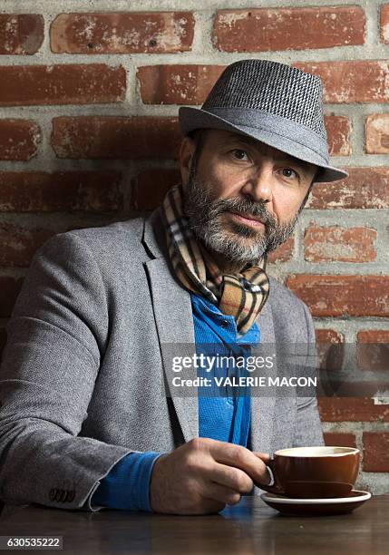 Syrian actor Jay Abdo poses in Hollywood, California, on December 22, 2016. / AFP / VALERIE MACON