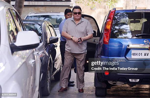 Rishi Kapoor during the annual Christmas lunch hosted by Shashi Kapoor in Mumbai.